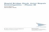 Rapid Bridge Deck Joint Repair Investigation – Phase III ...