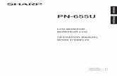 PN-655U Operation Manual - SharpUSA