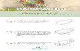 How to Draw a Frog Printable