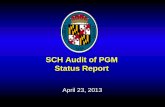 SCH Audit of PGM Status Report - BoardDocs
