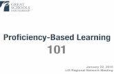 Proﬁciency-Based Learning 101