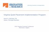 Virginia Quiet Pavement Implementation Program
