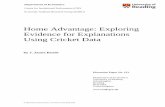 Home Advantage: Exploring Evidence for ... - Reading