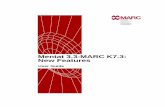 Mentat 3.3-MARC K7.3: New Features - ruhr-uni-bochum.de