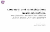 Laudato Si and its implications in armed conflicts