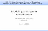 Modeling and System Identification