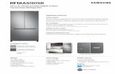 18 cu. ft. Smart Counter Depth 3-Door French Door Refrigerator