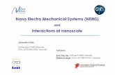 NanoElectro Mechanical Systems (NEMS)