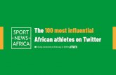 The 100 most influential African athletes on Twitter