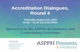 Accreditation Dialogues, Round 4