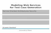 Modeling Web Services for Test Case Generation