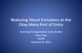 Reducing Diesel Emissions at the Otay Mesa Port of Entry