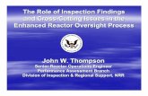 The Role of Inspection Findings & Cross Cutting issues in ...