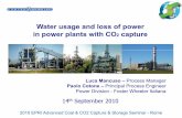 Water Usage and Loss of Power in Plants with CO2 Capture ...