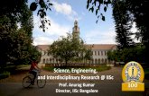 Science, Engineering, and Interdisciplinary Research @ IISc