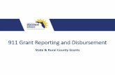 911 Grant Reporting and Disbursement