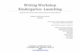 Writing Workshop Kindergarten- Launching