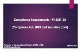 Compliance Requirements FY 2021-22 (Companies Act, 2013 ...