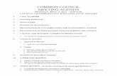 COMMON COUNCIL MEETING AGENDA - Indiana