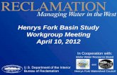 Henrys Fork Basin Study Workgroup Meeting, April 10, 2012