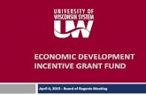 economic development incentive grant fund - University of