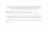 A study of Educational Psychologists’ use of consultation ...