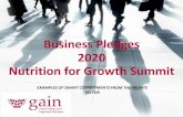 Business Pledges 2020 Nutrition for Growth Summit