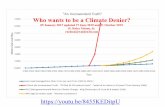 Who wants to be a Climate Denier? - Walden 3-D