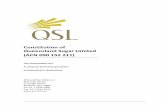 Constitution of Queensland Sugar Limited (ACN 090 152 211)