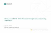 Overview of WRI GHG Protocol Mitigation Accounting Standards