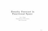 Density Forecast in Functional Space - Texas A&M