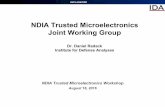 NDIA Trusted Microelectronics Joint Working Group