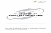 NovaBACKUP® xSP Version 13.1 Upgrade Guide - NovaStor