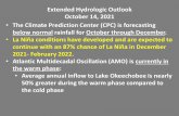 Extended Hydrologic Outlook October 14, 2021 The Climate ...