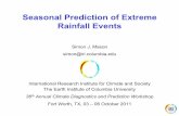Seasonal Prediction of Extreme Rainfall Events