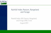 Rainfall Index Pasture, Rangeland and Forage