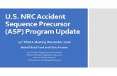 U.S. NRC Accident Sequence Precursor (ASP) Program Update