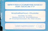 BRITISH COMPRESSED AIR SOCIETY Installation Guide