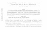 1 Using TV Receiver Information to Increase Cognitive ...