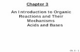 Chapter 3 An Introduction to Organic Reactions and Their ...