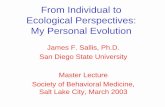 From Individual to Ecological Perspectives: My Personal ...