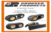 E-Series Track & 1300 Dozer Blade Product Information