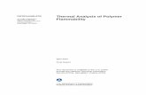 DOT/FAA/AR-07/2 Thermal Analysis of Polymer Flammability