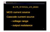 MOS current source Cascode current source - voltage range ...