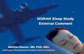 NORAH Sleep Study External Comment