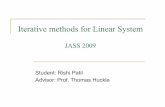 Iterative methods for Linear System