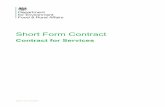 Short Form Contract - GOV.UK