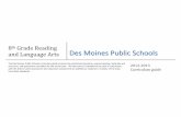 8th and Language Arts Des Moines Public Schools