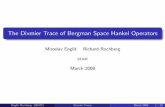 The Dixmier Trace of Bergman Space Hankel Operators