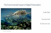 The Environmental Impact of Digital Preservation
